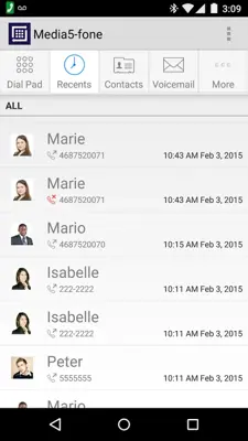 Media5-fone android App screenshot 2